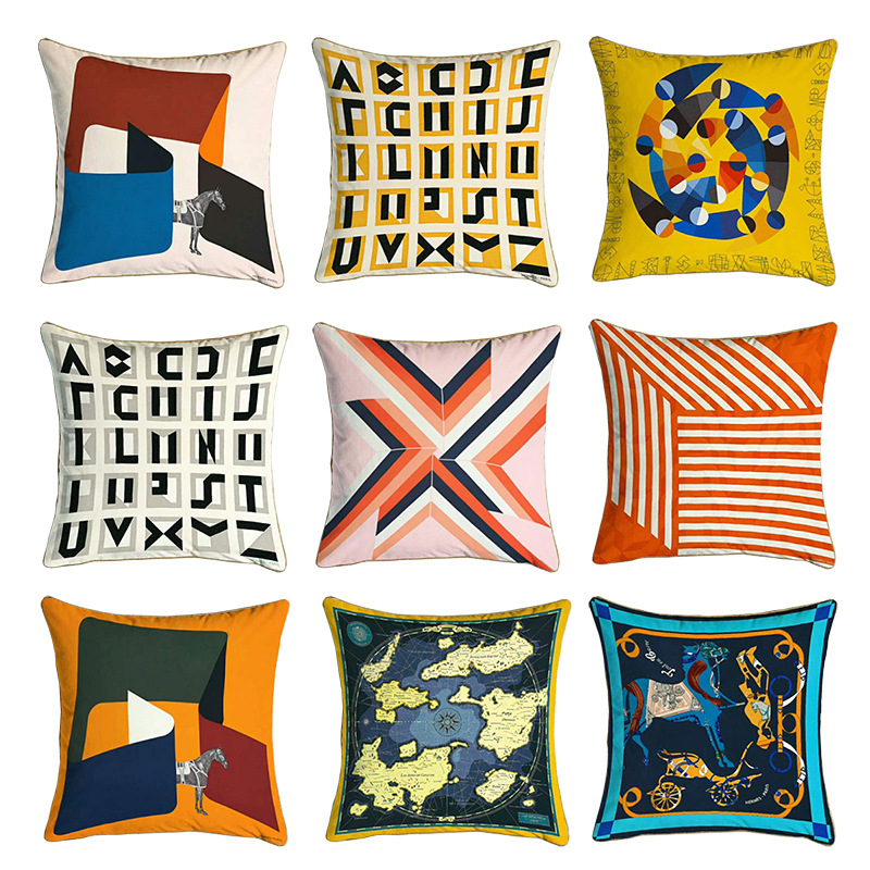 

European Luxury Cushion Cover Soft Velvet Pillow Cover Cushion Case Living Room Office Sofa Pillows Case 45cm x 45cm, 05