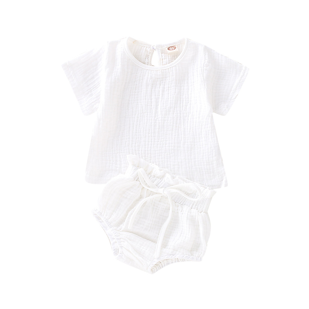 Babykleidung Neugeborene S/äugling Strampler Baby Junge M/ädchen /Ärmelloses Solid Falten Schultergurt Baumwolle und Leinen Overall Onesies Bodysuit Kleider Jumpsuit Outfits