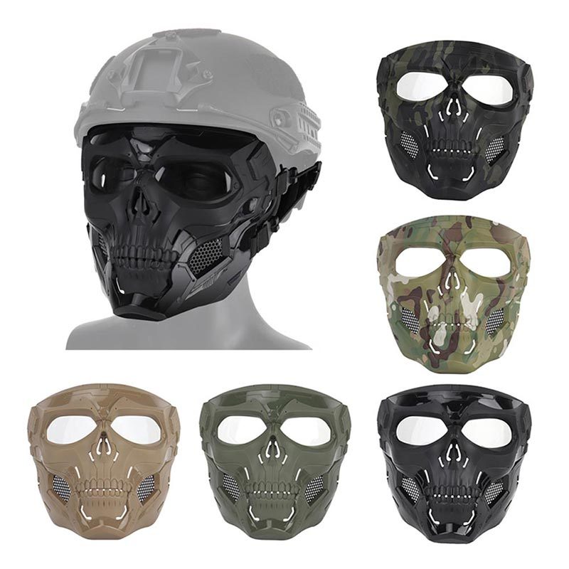 Halloween Skeleton Airsoft Mask Full Face Skull Cosplay Masquerade