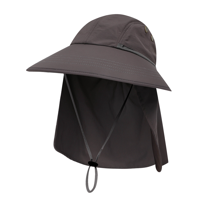 

Outdoor Outdoor Fishing Ponytail Hats With Neck Summer Sun Hat Wide Brim UPF Sunshade Protection Packable Quick Drying, Khaki