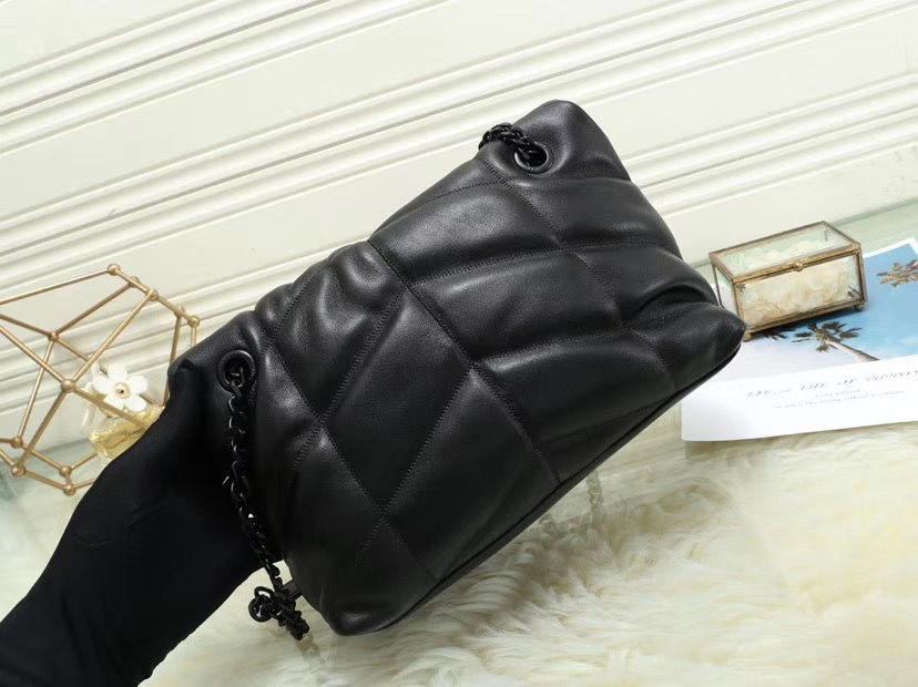 

Designer women handbag Original leather Shoulder Bags lou lou puffer quilting crossbody High High quality Lady Messenger Bag, Black