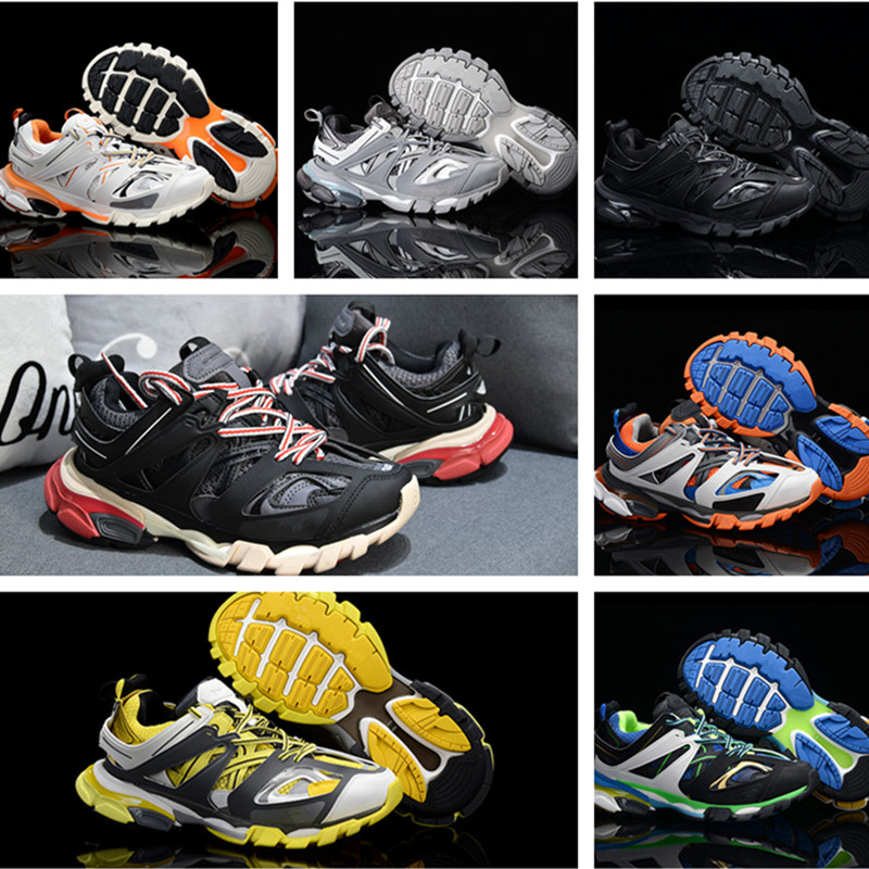 

Paris 2020 Tess S Track 3.0 men gomma maille black For women Triple S Clunky Sneaker Casual Shoes Hot Track 2.0 Jogging Designer Sport Shoe, C4