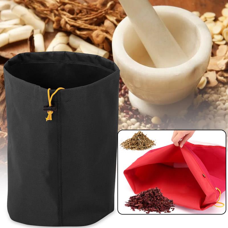 

Filter Bag Canvas Accessory Tool Plants Herbs Mesh Screen Extraction Bag Folding Hanger Zippers Practical Creativity Outdoors, Red