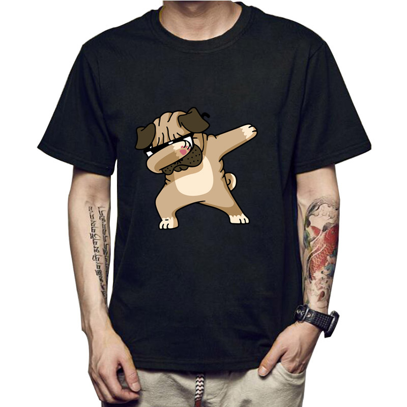 

Top Quality 100% cotton short sleeve Boxing cat printed funny men Tshirt casual o-neck loose summer T shirt for men tops tees, Ts 1