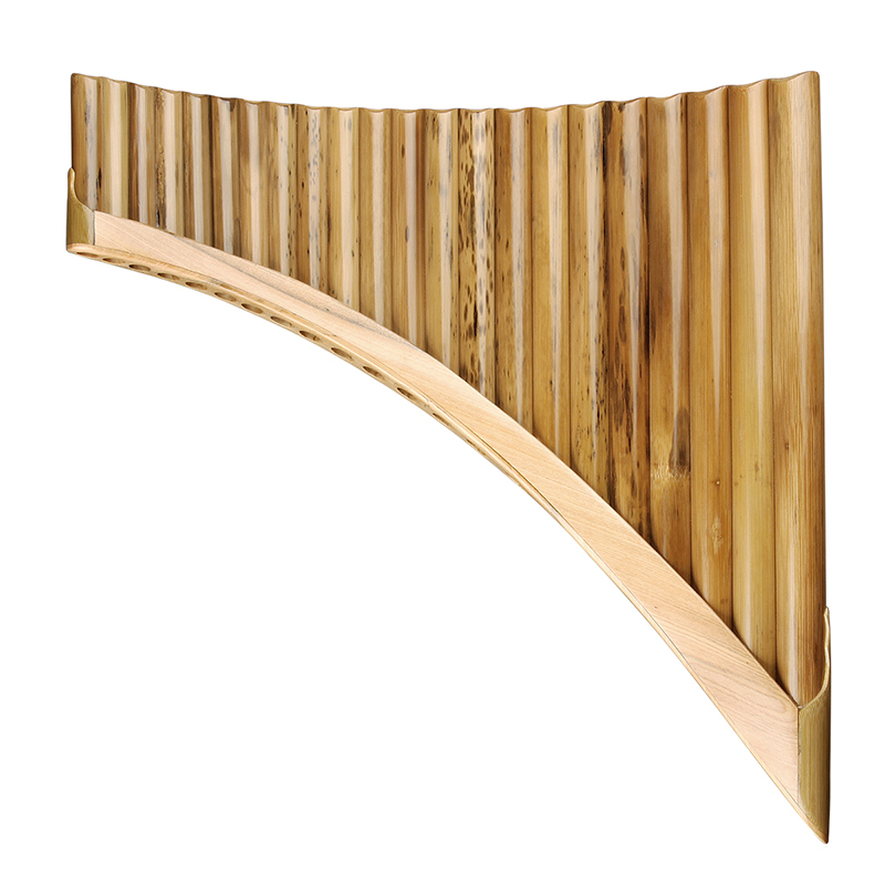Professional Spotted Bamboo made 22 Pipes Romanian Pan Flute C Key High Quality Pan Pipes Woodwind Instrument Bamboo Pan flute-image-528179319