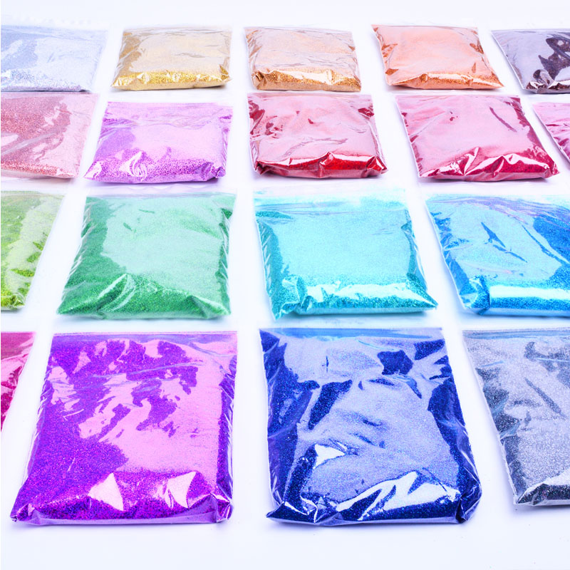 

50G/Bag Fine Holographic Nail Glitter Powder Laser Silver Nail Sequins Hexagon Shape Polish Manicure Nails Art Decoration 0.2mm