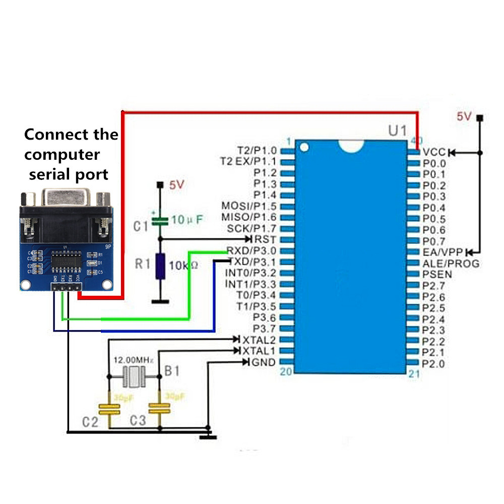 100pcs 3-5V RS232 To TTL Converter Adaptor Board Serial Port Module