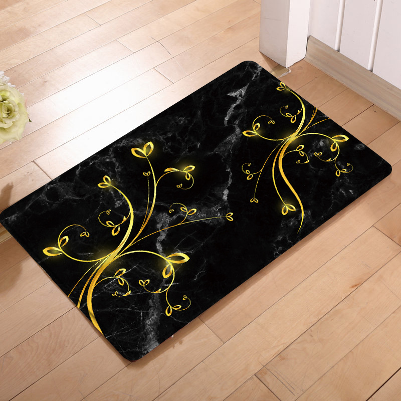 

European door flannel marble mat slow rebound bathroom mat skid carpet