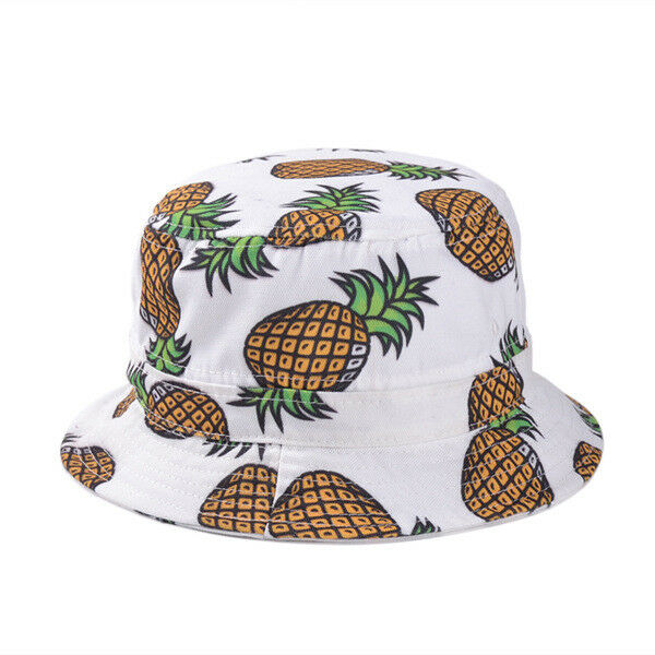 

Women Cotton Bucket Hat Pineapple Boonie Hunting Summer Fishing Outdoor Caps Fruit Pattern High Quality Budget Price, Blue