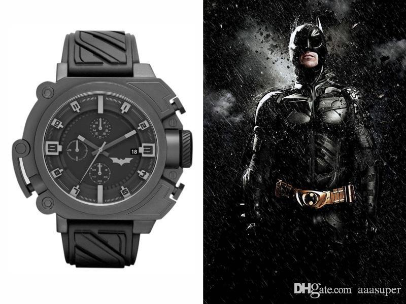 

2018 Top Quality Mens DZBW Watch Factory Stainless Steel Rubber Strap Wristwatch Men Watch, Black