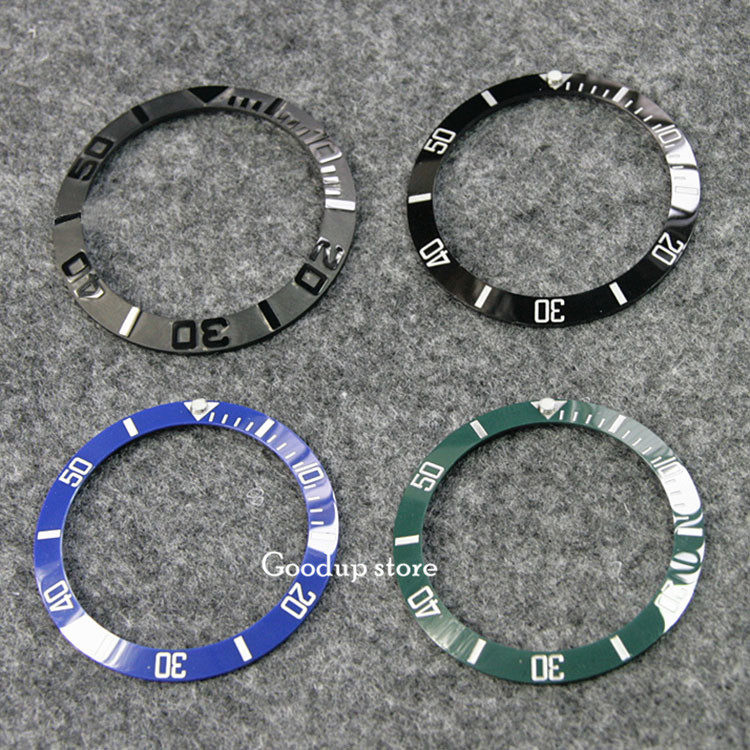 

Black Blue Green Ceramic Bezel insert watch accessories Fit 40mm size Automatic Watch Support Retail And Wholesale