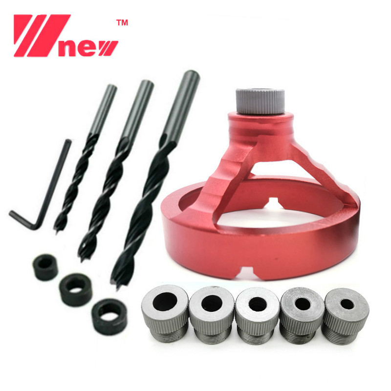 

Aluminum Alloy 90 Degree Drill Guide Drill Bit Hole Puncher Locator Jig Bushing Woodworking Tools 5/6/7/8/9/10Mm