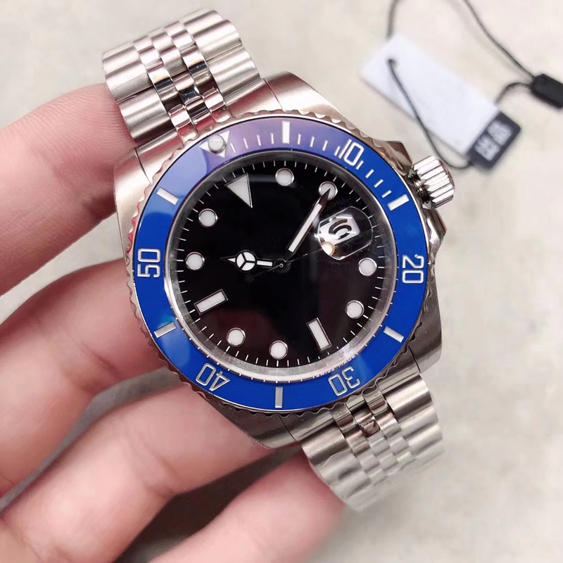 

U1 Top Quality Luxury Mens Watch 116619 Automatic Movement 40MM Sapphire Dial Ceramic Bezel 316 Stainless Steel Band Fashion Gentleman Watch, Black