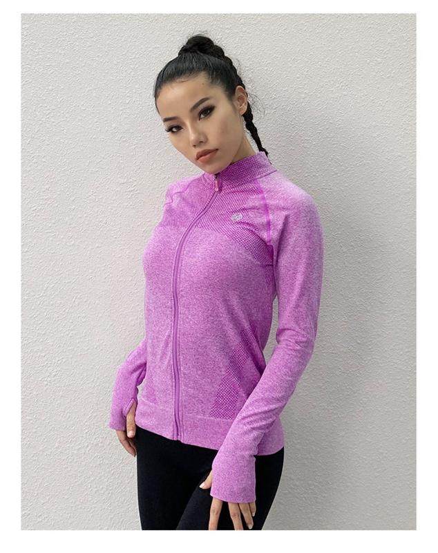 

Woman' Clothing Top Female Sports Quick Dry Zipper Fitness Running Training Sports Gym Yoga Top T-shirt Yoga Sportswear Women, Blue