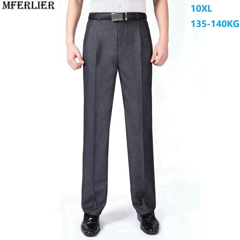 

autumn Men suit pants formal large size big classic 7XL 8XL 9XL 10XL pants business office work Straight trousers black simple, Picture color