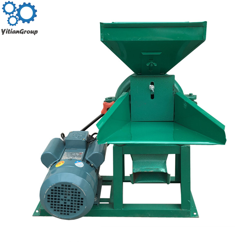 Electric whole grains crusher corn feed rice bean ultrafine herbs medicine food mill powder grinding machine machine with moto-image-534451541