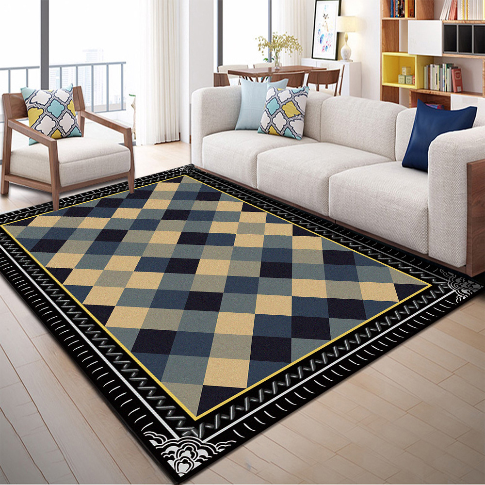 

Nordic Geometric Soft Carpets For Living Room Bedroom Area Rugs Modern 3D Printing Floor Rug Hallway Coffee table Antiskid Mats, G42-8