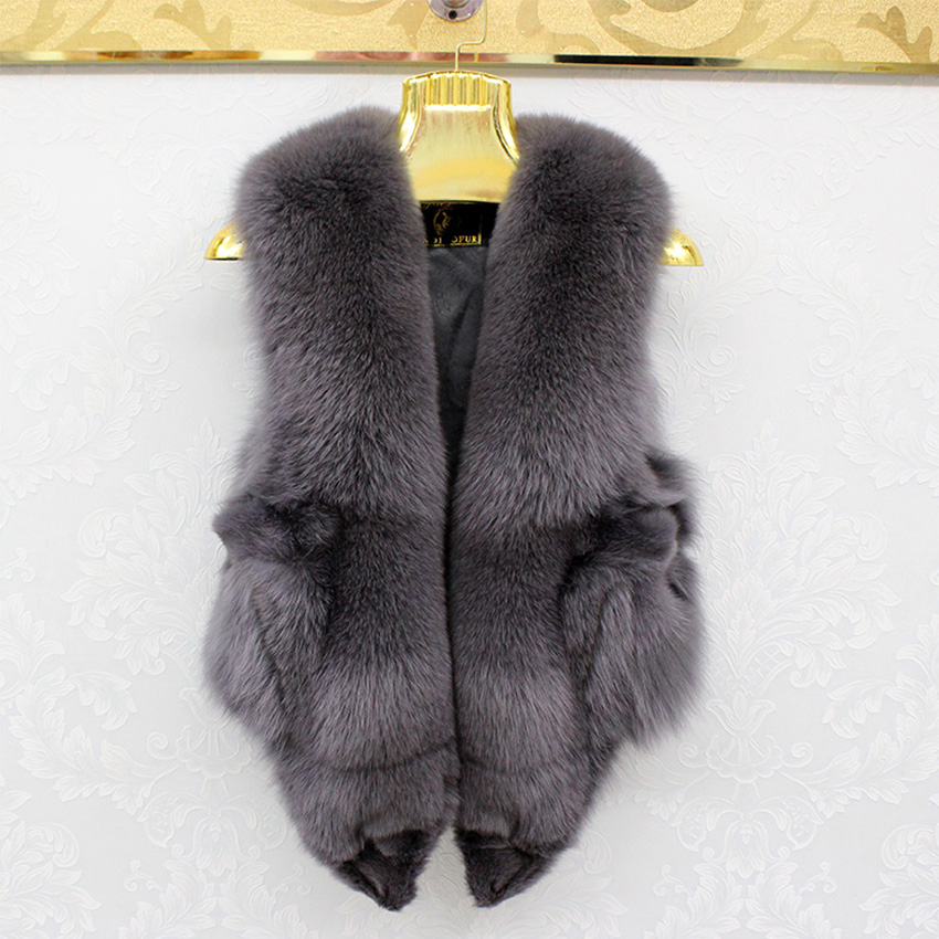 

Full pelt fur vest women natural fur waistcoat fashion sleeveless jacket new 2019 autumn winter, 11