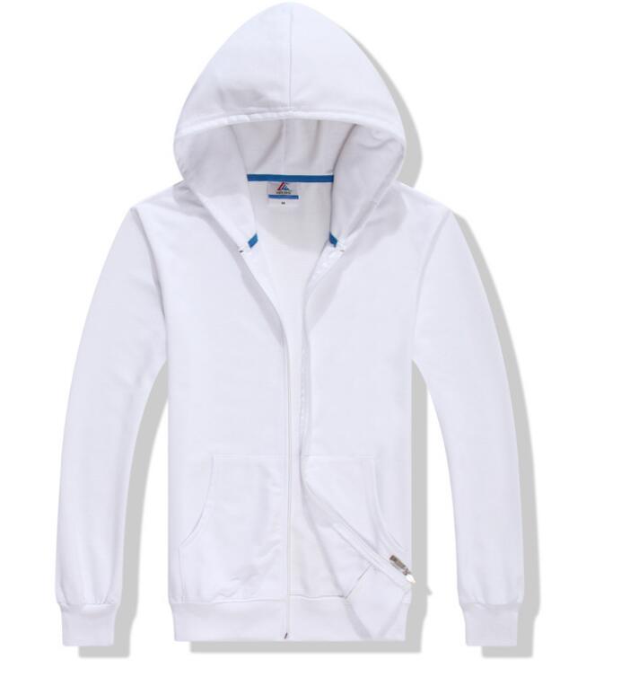 

2020 hot sale Men' large size hooded sweatshirt thick zipper  -3XL winter long sleeve pocket warm black gray large size jack