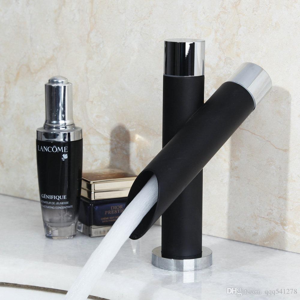 

New Design Basin Faucet Bathroom Black Faucet Painting Finish Basin Sink Tap Mixer Hot & Cold Water Faucet