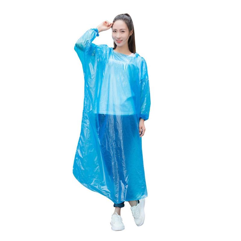 

10pcs Adult Emergency Disposable Raincoat Waterproof Hood Poncho Travel Hiking Camping Rain Coat Unisex Rainwear Rain Suit