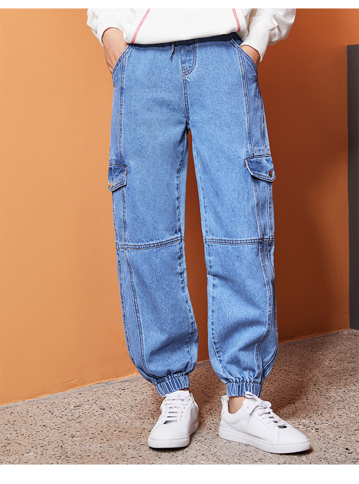 plus size denim capris elastic waist
