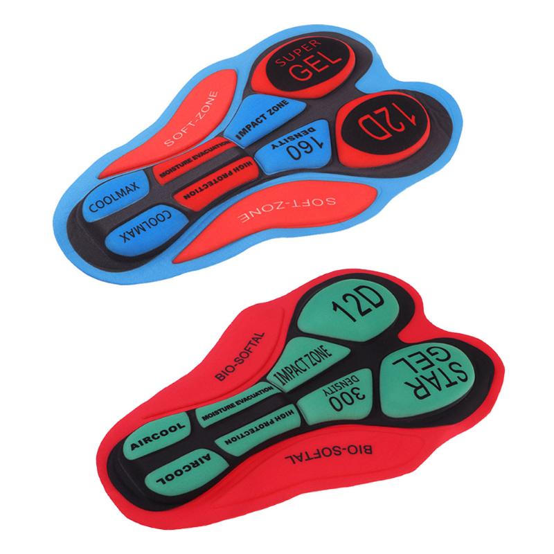 

2pcs 12D Cycling Shorts Gel Pad Cushion Riding Bike Base Clothing For Women Men Cycling Bike Shorts Pants Accessories, As pic