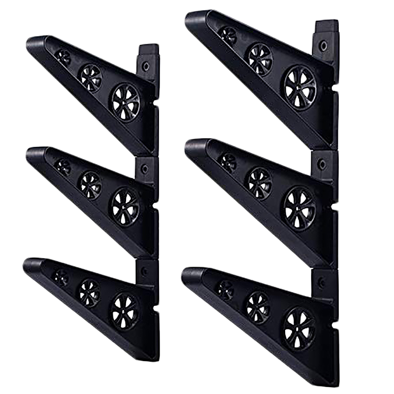 

6Pcs Longboard Wall Mount Skateboard Wall Hanger Rack, Black