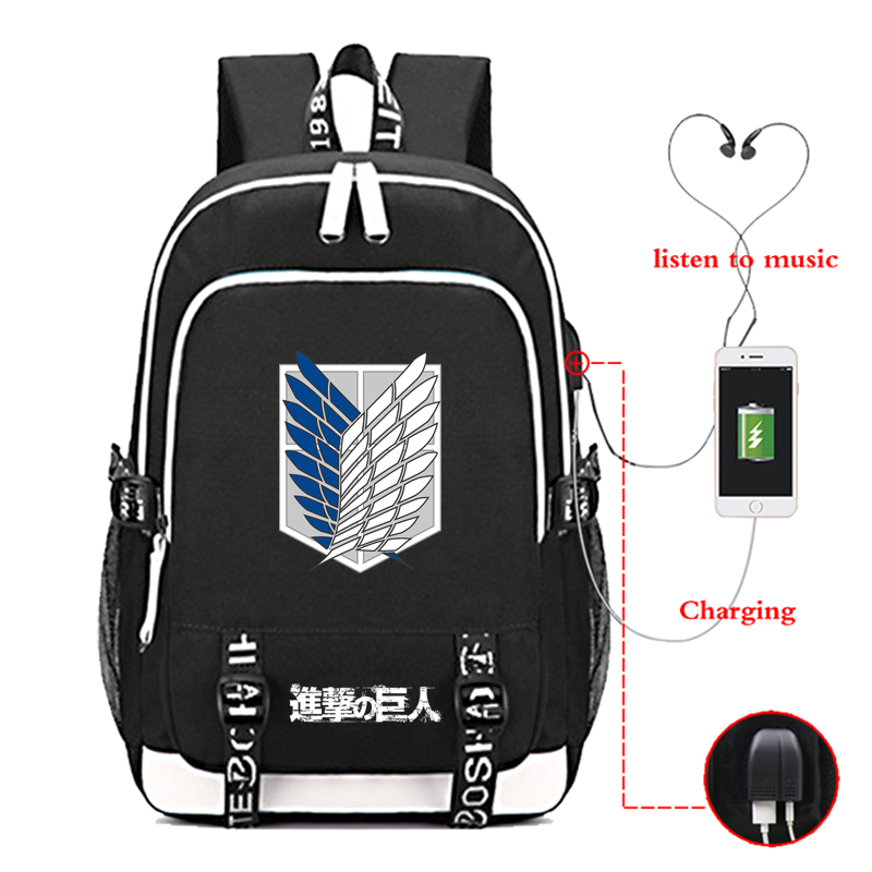 attack on titan school bag