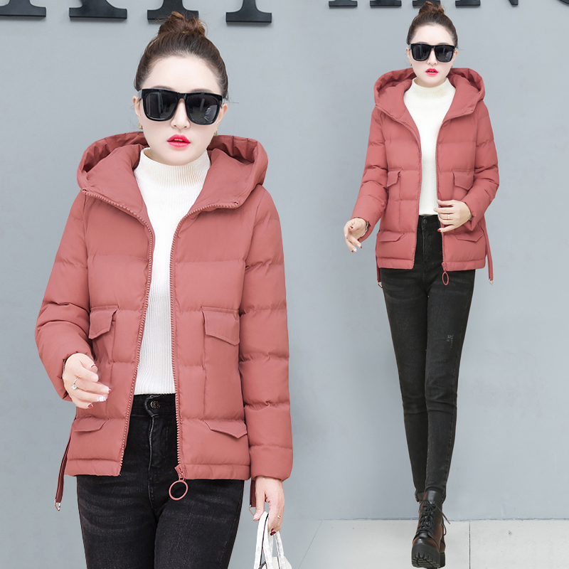 

Women Coat Parka Hooded Jacket Outerwear Plus Size Big 2020 Female Winter Spring Coats Clothes Thick Warm Solid Cotton, Black