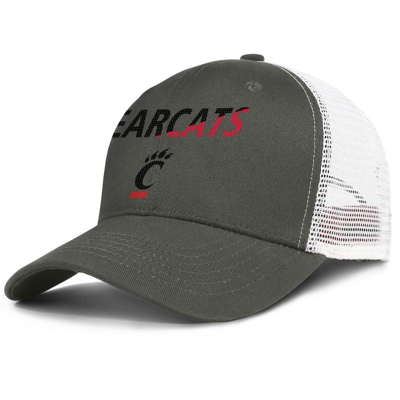 

Cincinnati Bearcats football wordmark Mesh logo mens and women adjustable trucker meshcap cool fashion baseball cute best baseballhats, Blue;gray