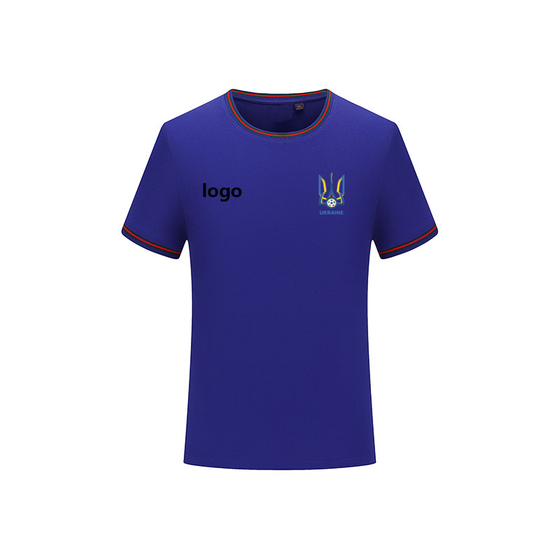 Ukraine le football T-shirt Nouveau style personnalisé de football Polo T-shirt Slim Fit Golf Polo Hommes T-shirt manches Polo Homme