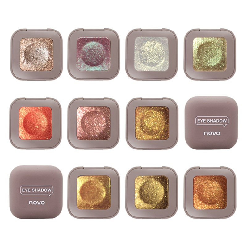 

High Flash Monochrome Eyeshadow Waterproof Smudge-proof Shimmer Luminous Eye Shadow Beauty Glazed*u