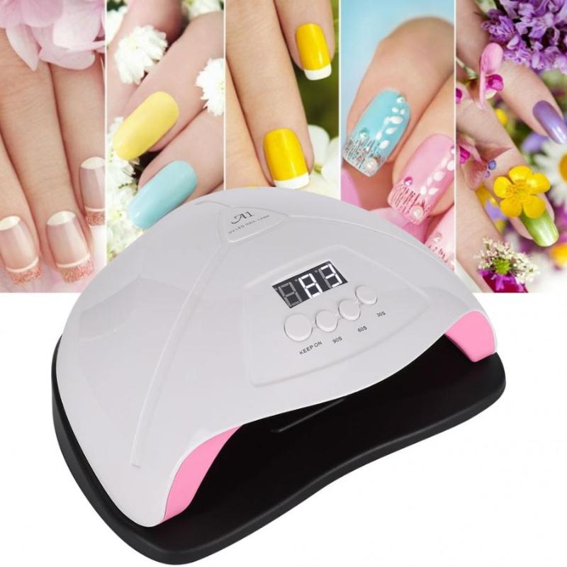 

Led Drying Lamp 120W Intelligent Timing UV Gel Lamp Nail Curing Machine Nail Polish Dryer Manicure Tool Art Lamps Light, Us plug