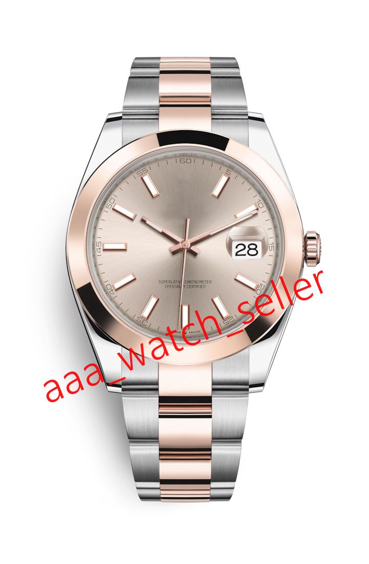 

12 styles master luxury mens watches 41mm datejust 126301 126303 two tone rose gold&steel bracelet fluted bezel mechanical automatic watches, Blue