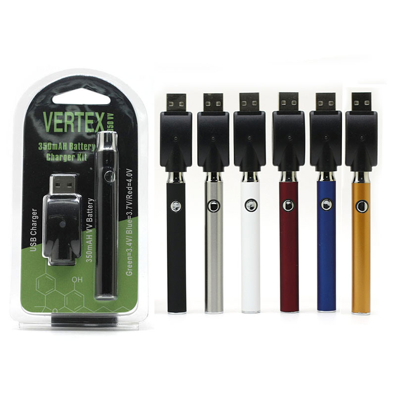 

Vertex LAW Battery 350mAh CO2 Oil Preheat Batteries Vape LO VV Adjustable E Cigarettes Pen Fit 510 Thread Cartridges