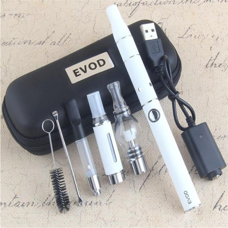 

EVod Vaporizer 4 in 1 Starter Kits CE3 Vape Cartridges Kit Dry Herb Dab Pen Kit Wax Oil Vapes 510 Thread Battery Super Vape Pens USB Passth, Black