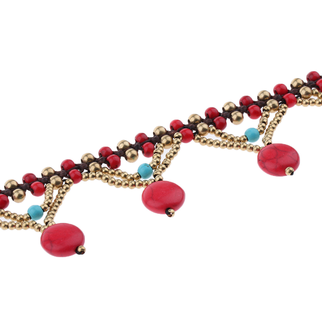 

Original Turquoise Anklet Bohemian Beach Pendant Anklet