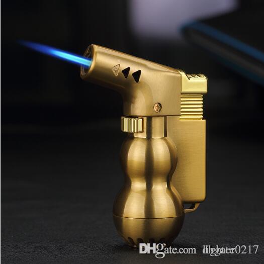 

2pcs metal Classic Cigarette lighter Butane Jet Flame torch Metal Windproof butane Gas Lighter best glass bong accessories