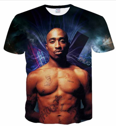 

Newest Popular Singer Rapper Tupac 2pac T Shirt Men Women Unisex Funny 3d Print Summer Short Sleeve O Neck Crewneck Casual Tops A215, Multi