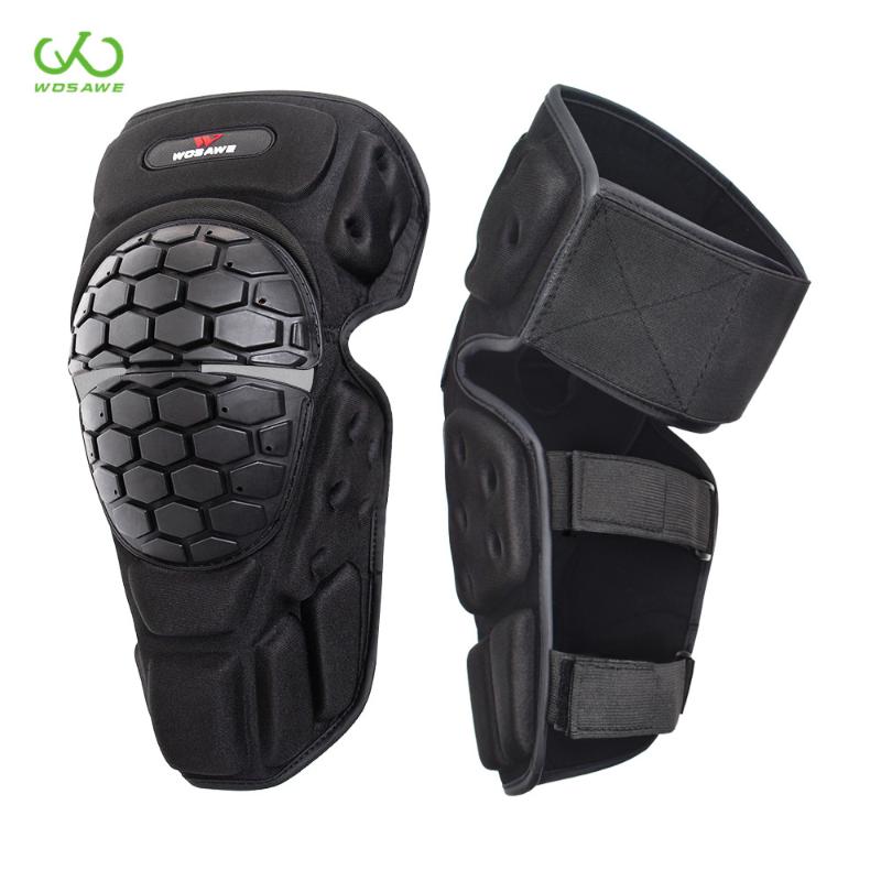 

WOSAWE Motorcycle Knee Protector Snowboard Roller Motorcross Riding Hard Shell Leg Brace Guard Hockey Protective Gear Knee Pads