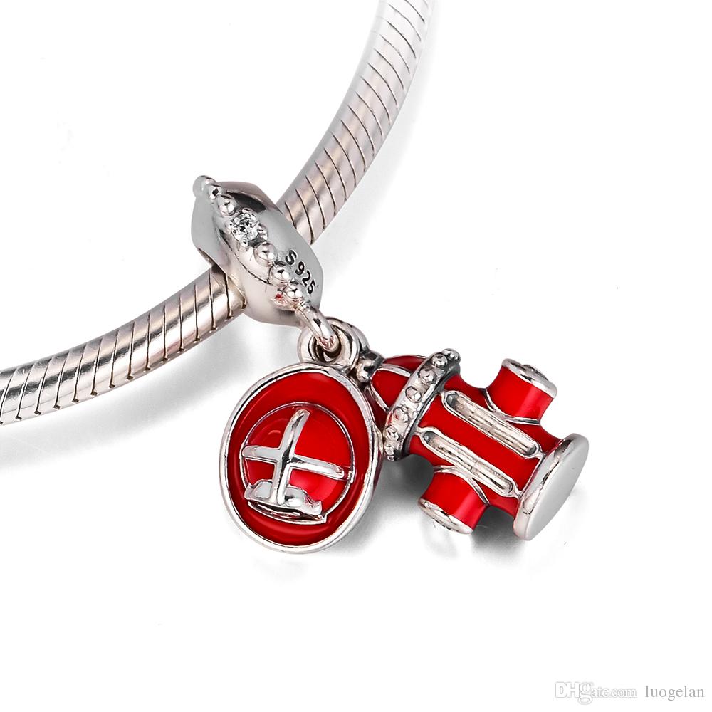 2018 Autumn 925 Sterling Silver Jewelry Firefighter Essentials Charm Beads Fits Pandora Bracelets Necklace For Women Jewelry Making-image-440624041