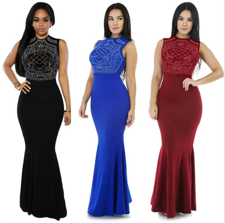 

Elegant Mid-length Evening Dresses Mini Dress Bodycon Hot Drilling Long Sleeve Nightclub Bodycon Prom Dresses Party Dress Women Fahion Dress, Black;gray