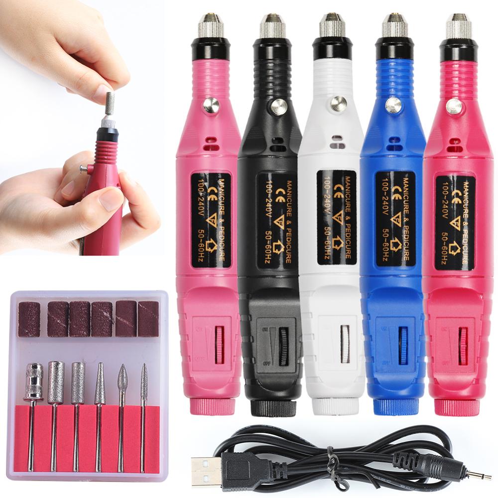 

COSCELIA Professional Electric Nail Drill Machine Manicure Machine Nail Art File Ceramic Drill Bits Sanding Tools Set