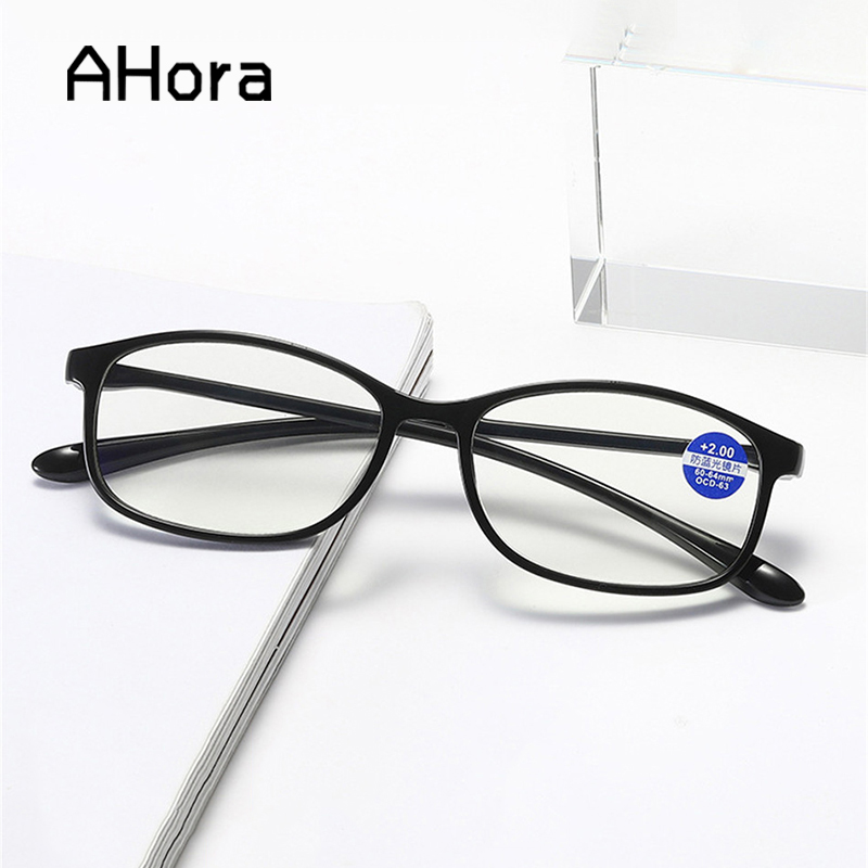 

Sunglasses Ahora Lightweight TR90 Reading Glasses Men Women Anti Blue Rays Light Farsighted Eyewear +1.0 1.50 2.0 2.5 3.0 3.5 +4.0