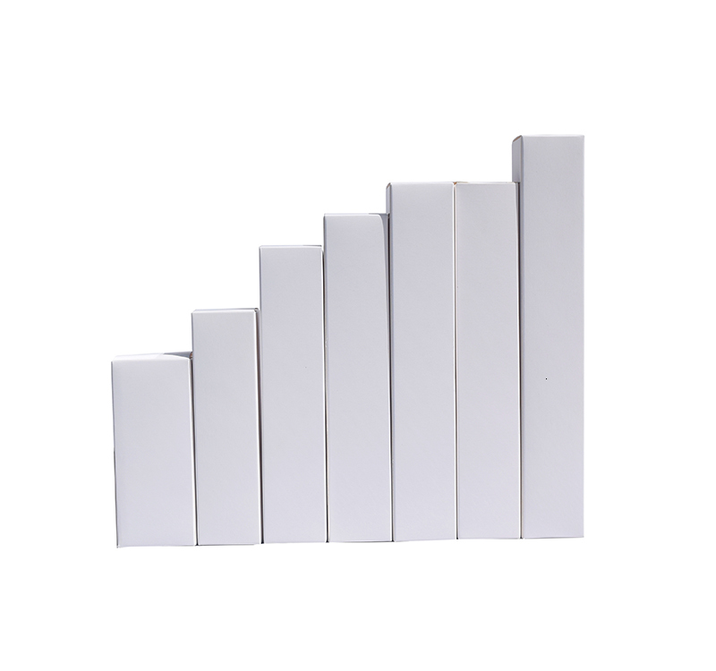 50pcs/lot 4x4x21cm White black kraft Paper Box DIY Lipstick Perfume Essential Oil Bottle packaging boxes valve tube package-image-495625409
