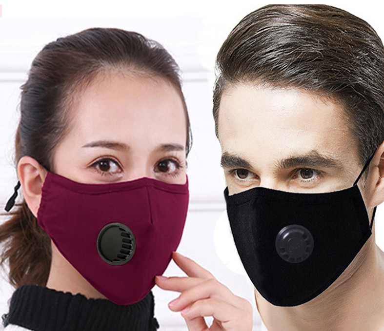 

PM2.5 Cotton Protective Mask Dust-proof Haze Proof With Breathing Valve Can be Inserted into Filter