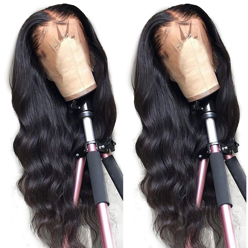 

May Queen 360 Lace Frontal Wig Pre Plucked with Baby Hair Brazilian Lace Human Hair Wigs Body Wave Remy Wigs 150% Density, As pic