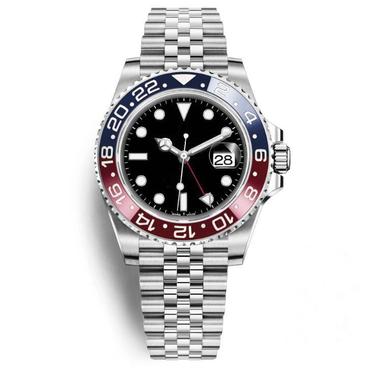 

Mens dual time zone automatic mechanical watch 40mm stainless steel gyro fashion ceramic mens luminous waterproof watch 30M, Logistics price difference in remote cou