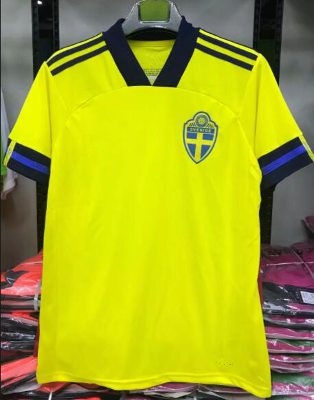

2021 IBRAHIMOVIC Sweden EUROPEAN CUP Home yellow Berg Mens soccer jersey GUIDETTI EKDAL KALLSTROM FORSBERG football shirt Size -3XL 20 21, Home with patches